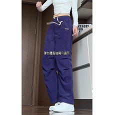 2025秋季新款美式情侣垂感大码休闲裤A017K775P45，男装休闲裤，电商A017