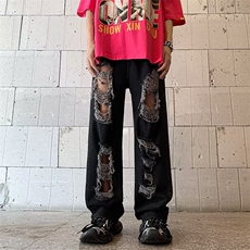 青春流行ins男直筒水洗牛仔裤B6006P40，男装牛仔裤，星座1116-2