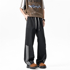 休闲裤男夏季新款港风宽松扎染工装阔腿长裤CK8203-P45，男装休闲裤，星座214-3