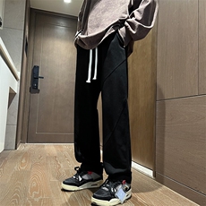 港风秋冬酷丝棉美式高街宽松休闲长裤男K23317-P40，男装休闲裤，星座717
