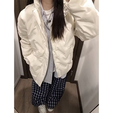 有货美式复古菱格棉服男冬季轻薄棉衣工装情侣面包服LY6608-P90，男装棉衣，星座1008
