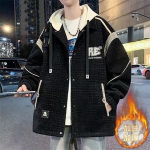 网络图现货  美式高街宽松褂子2025新款格子夹克JW906-P95图片