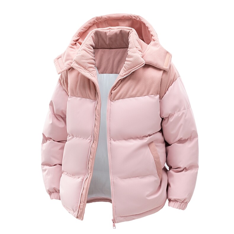 棉服撞色拼接灯芯绒外套男生冬季棉衣情侣装棉袄子M810-P85图片
