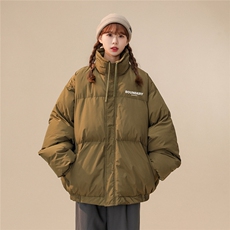 白鸭绒中性22冬季新品简约印花时尚百搭立领羽绒服YR225P195控258，男装羽绒服，A247A