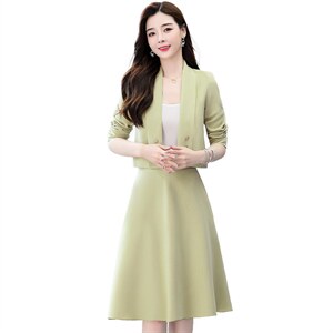 2024秋装新款优雅气质淑女套装 时尚百搭显瘦两件套图片