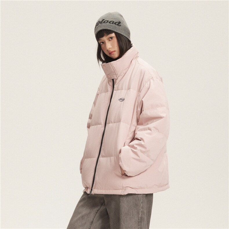 2025冬款立领拼摇粒绒字母绣花羽绒服-5638-358,男装羽绒服,电商S012（CATTEE）