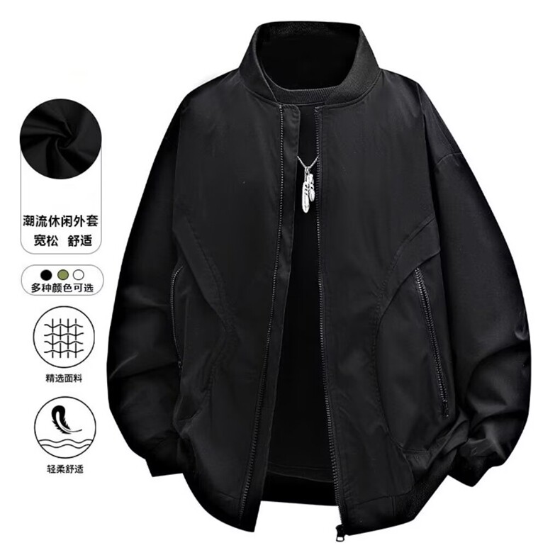 W10190-P50网图现货美式高街vibe潮牌夹克外套棒球服上衣,男装夹克,星座1608