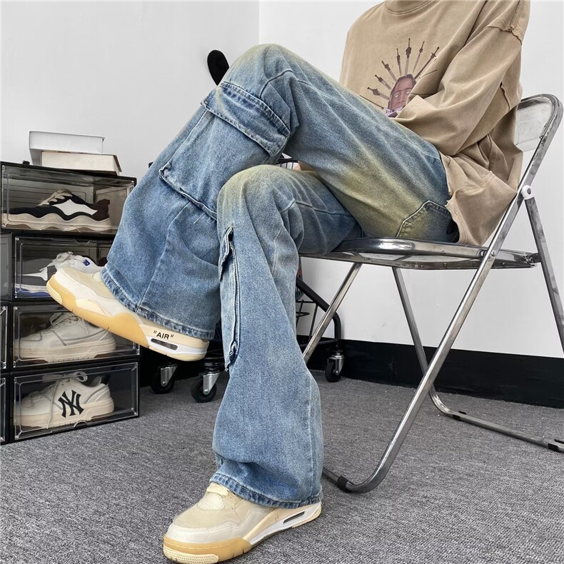 美式牛仔裤男款秋季长裤潮N0018P53,男装牛仔裤,星座1116-2