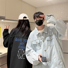 牛仔夹克男大码牛仔外套男茄克NJ77411-P60，男装夹克，电商A040