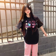 万针全刺绣工艺抖音得物高品质260克重磅纯棉双纱美式高街短袖T恤，男装T恤，电商A486-1