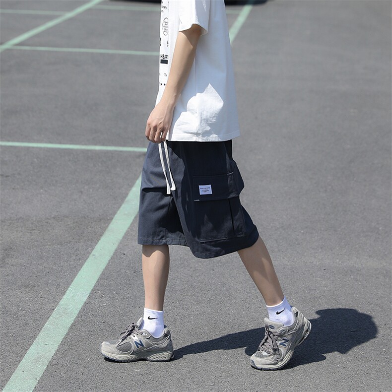 K525-P35日系宽松型工装潮牌五分裤,男装休闲裤,星座1501-1