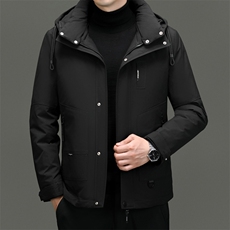 DF616钱塘2020-2时尚休闲百搭冬季厚款有帽中年男士羽绒服P290，男装羽绒服，钱塘207-2