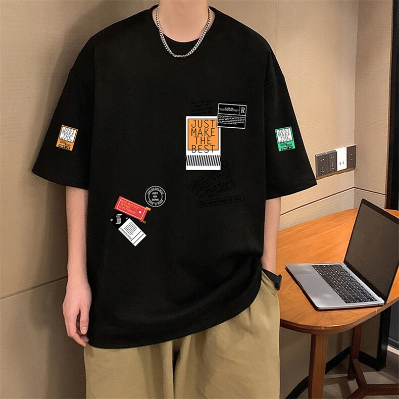 麂皮绒短袖t恤男大码半袖男JD82121-P25,男装T恤,电商A040