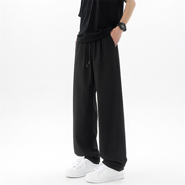 5XL-M搭配神裤！！运动裤男冰丝休闲春夏宽松百搭直筒裤K9135P25,男装休闲裤,电商D206-1