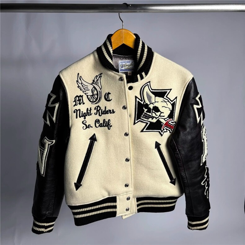 东洋骷髅骑士棒球服Cleanfit风格修身立领短款外套男HHD814P92，女装短外套，星座1013-5