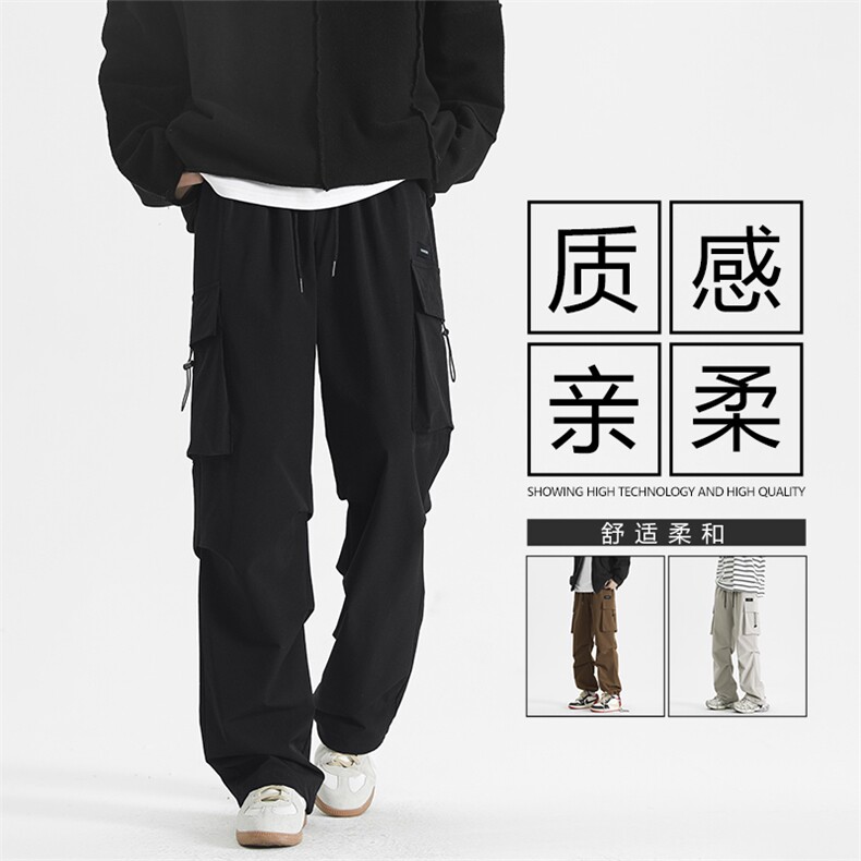 美式直筒工装大口袋机能裤男士休闲长裤子K211-特批-38加绒特批48图片