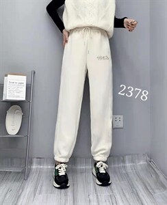 数字刺绣收脚卫裤,女装休闲裤,帝瀛 DY