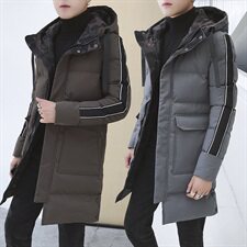 2021新款男士中长款棉衣冬季棉服外套加厚棉袄DS209T，男装棉衣，电商A102