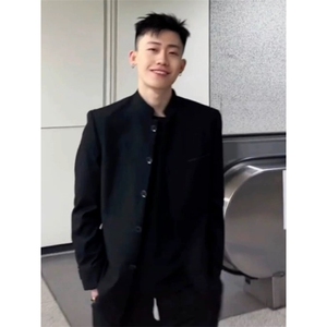 706-1-ZS1893-P58  特P  现货  秋冬男士中山装外套高档西装夹克图片