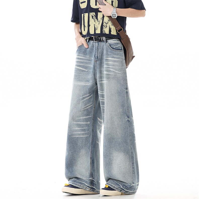 2026春季新款闪电纹牛仔裤xz906-1-K1302特价P45控88，男装牛仔裤，星座906-1（原电商a316-2）