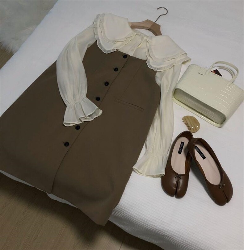 款号：WC0106 名称：荷叶边娃娃领小衫，其它，BD