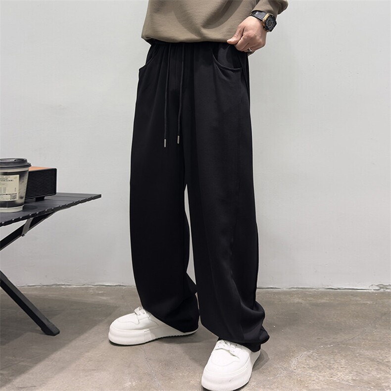 秋冬季高级垂感男潮牌休闲长裤直筒百搭美式508P85,男装休闲裤,电商B332-1
