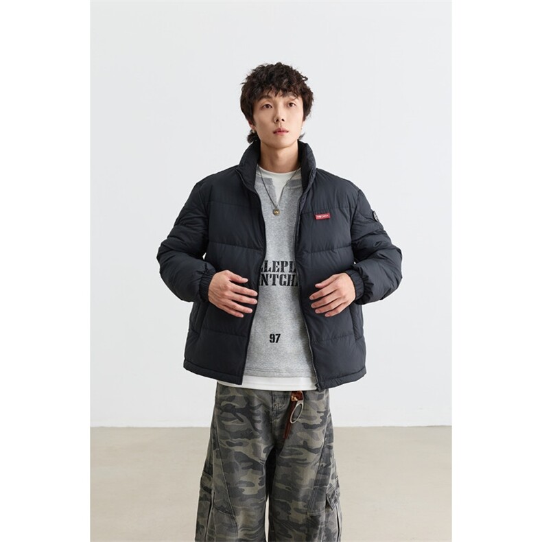 新标90%绒 有报告 撞色短款宽松羽绒服外套 Y5006 /P190图片