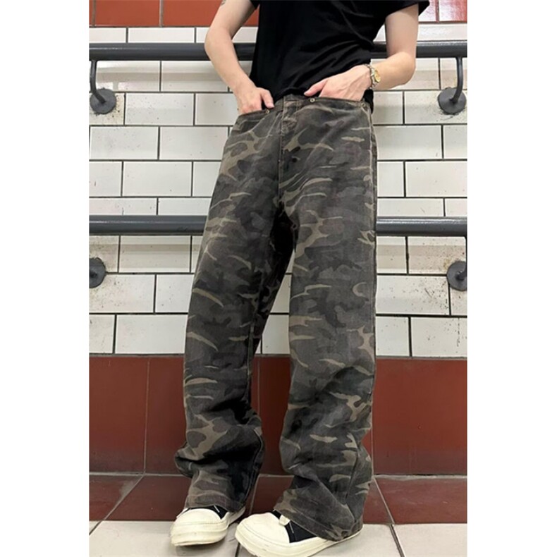 百搭ins简约气质潮流长裤美式复古百搭设计感ins牛仔裤KY766,男装牛仔裤,星座1116A（原606A-3）