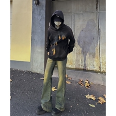 美式ins高街hiphop微喇重工艺水洗复古蓝牛仔裤货号K2322-1P60，男装牛仔裤，电商A063