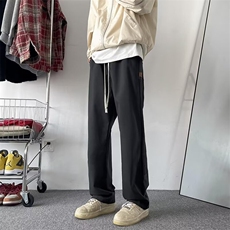 男士休闲裤春夏季宽松垂感直筒卫裤男生秋款阔腿运动长裤K3072，男装休闲裤，星座1116A-1（原606A）