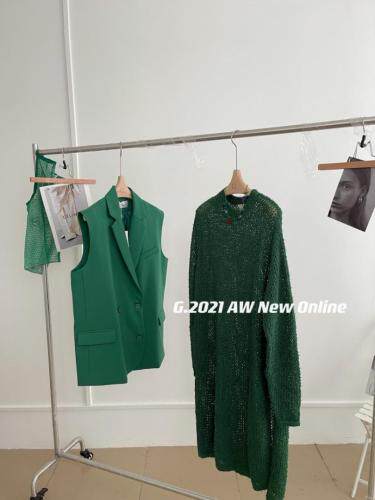 现货秋季新款欧版马甲?针织毛衣，女装马夹，G