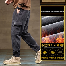 工装裤2025新款秋冬季宽松束脚卫裤男士休闲裤Z2355-P45/加绒P50，男装休闲裤，星座509