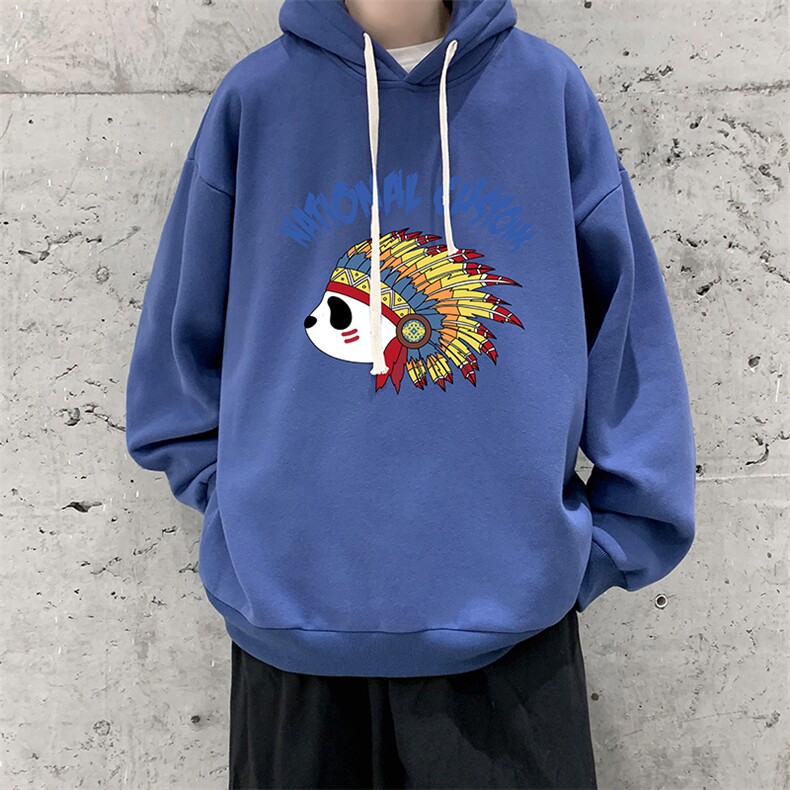 WY2196-P35加绒款-P40纯棉连帽卫衣男大码运动帽衫宽松薄外套男,男装卫衣,电商A040