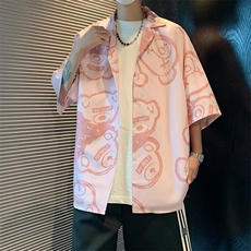 男士短袖夏季2024新款衬衫T3114P28，男装衬衫，星座1116-2