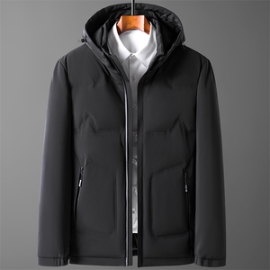 中老年羽绒服男加厚保暖短款爸爸装大码外套父亲装Q72168-P300图片