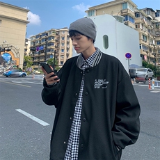 Wt160-P53华夫格撞色拼接棒球服夹克外套，男装夹克，星座1501-1
