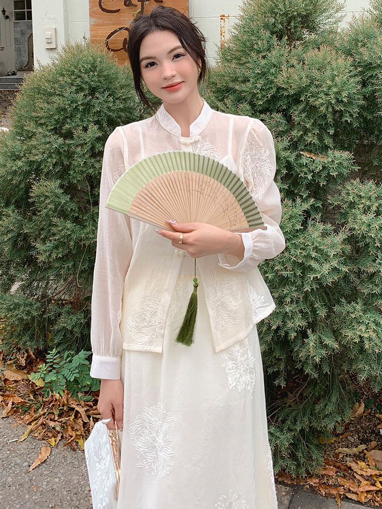 9917新中式套装批155控228,女装套装/套裙,浙宝305