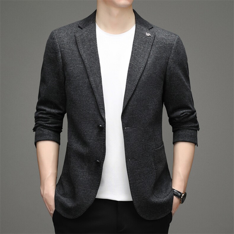 DJ3050钱塘2020-3新款时尚休闲简约百搭中年男士西服货稳P152图片
