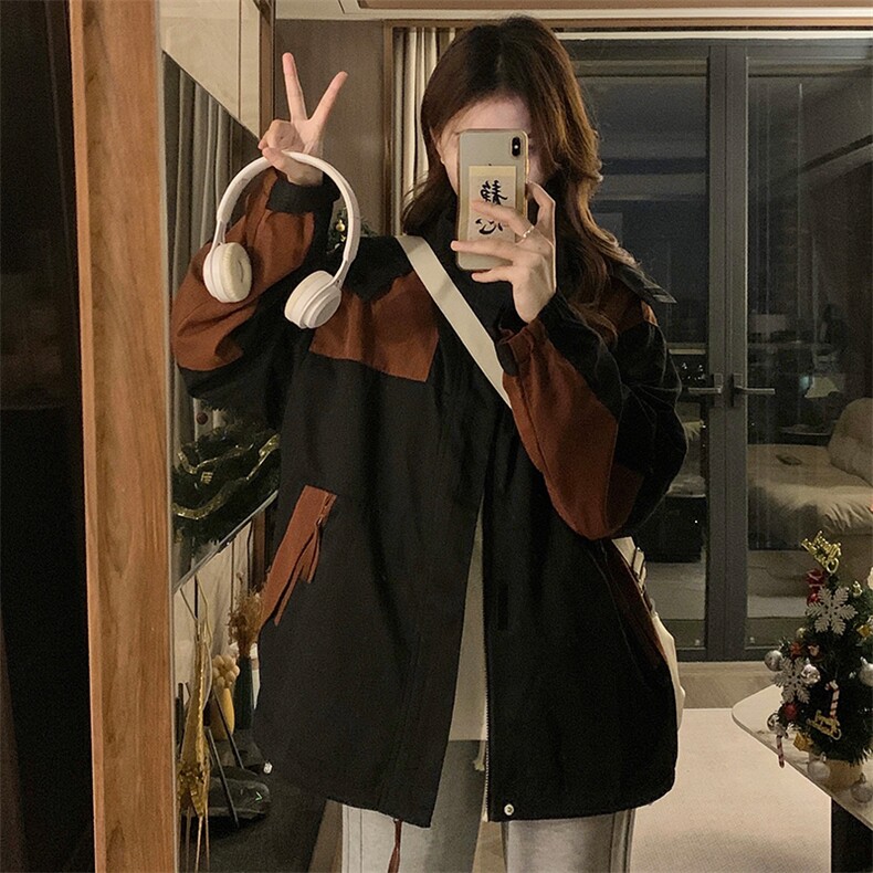 春季户外登山冲锋衣外套女新款潮牌运动美式工装夹克上衣C715-100,男装夹克,星座911-2(原星座613-2）