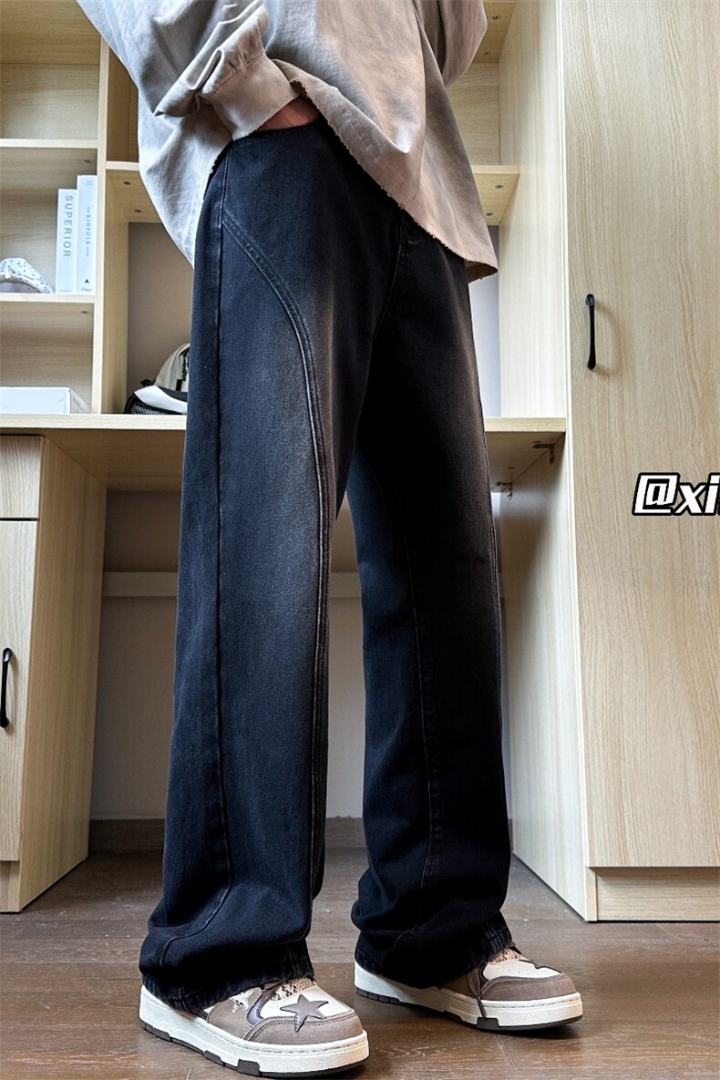 XZ616秋季新款重磅水洗缉明线弯刀牛仔长裤TY1105特P40控78,男装休闲裤,星座512A（原616）