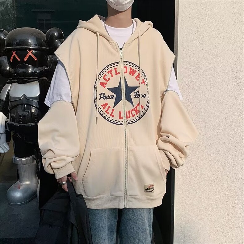 男春季新款可拆卸卫衣开衫TW11P45,男装卫衣,星座1116-2
