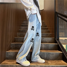 k1063-p55-控78M-5XL现货显高显瘦黄泥港风高阶牛仔裤多口袋，男装牛仔裤，星座116