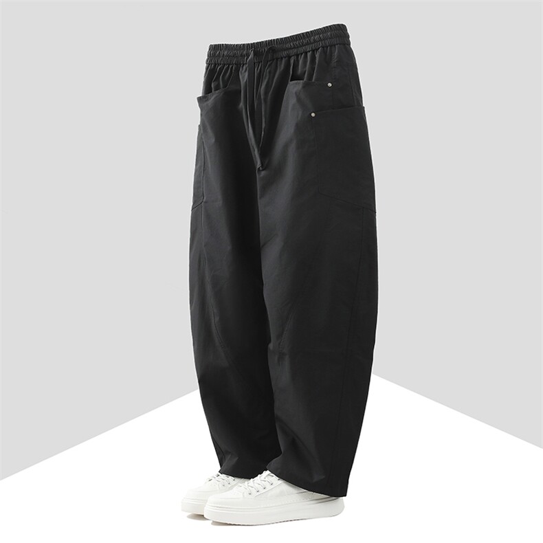 抖音品质潮牌痞帅宽松直筒休闲长裤男士裤A146-GY259特p30量大优图片