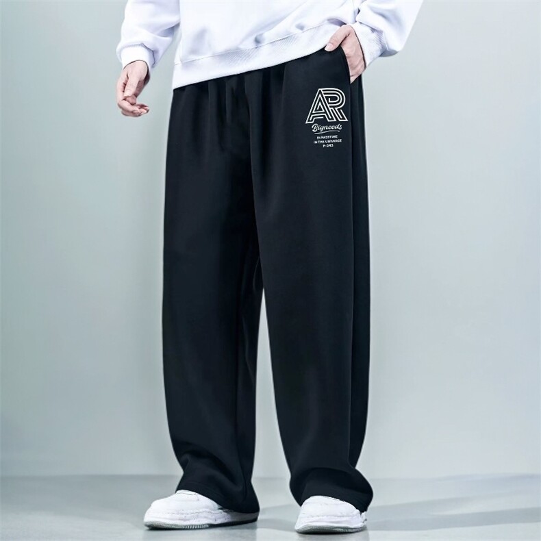 1506-1/XL-AW1261/P44超大码加绒运动裤冬季保暖胖子专属直筒长裤,男装棉衣,星座1506-1