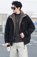 M-3XLB3539899P178黑2025新款男士冬季双面可穿座山雕棉服男，男装棉衣，电商B353