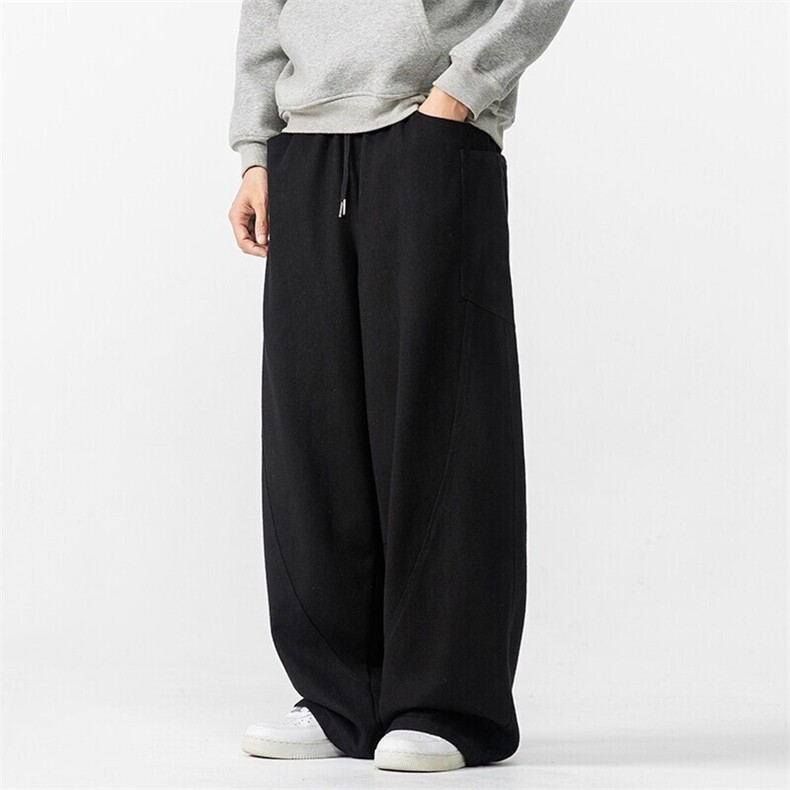 春夏 大码日系复古工装拼接休闲裤阔腿裤美式休闲潮男女 K276/P70图片