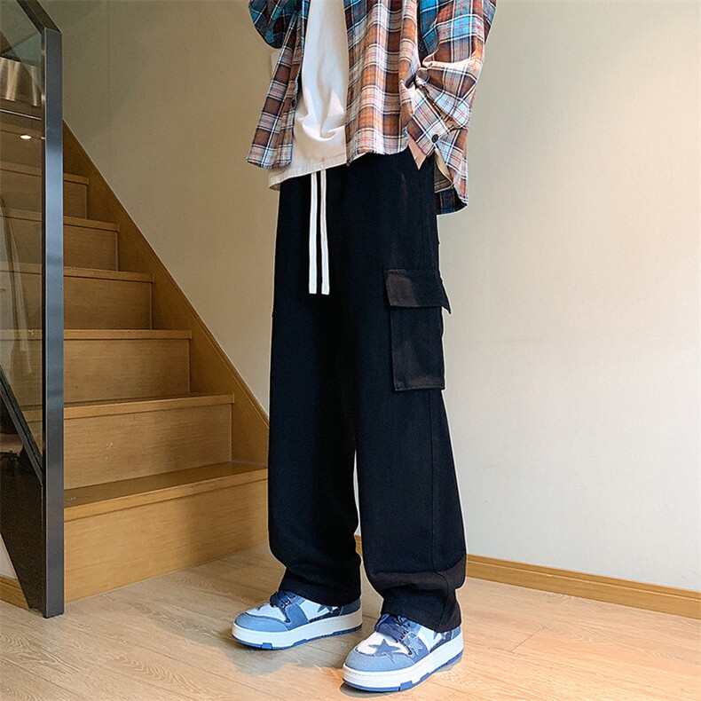 牛仔裤男宽松直筒工装裤K2368P55,男装牛仔裤,电商D325