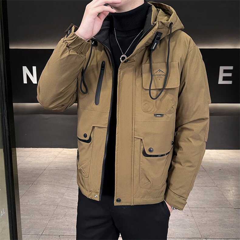 店主大棉衣冬季潮牌棉袄男短版型工装外套袄子8150-P158,男装棉衣,电商D327