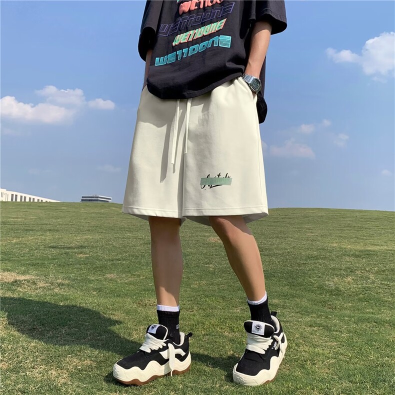 短裤男夏季新款美式高街潮流休闲沙滩裤男生运动五分裤K4243-P24,男装休闲裤,星座412-3