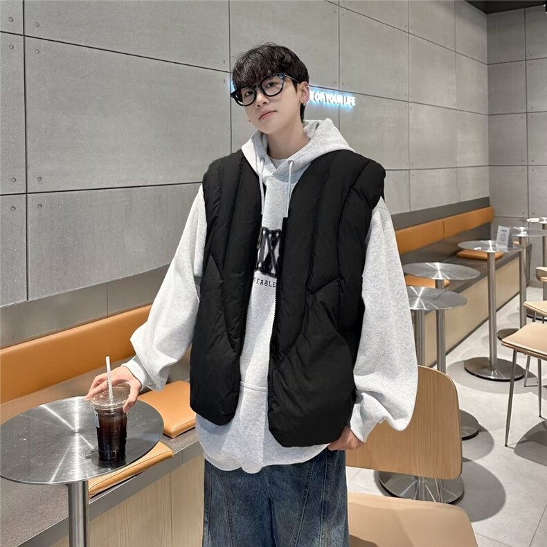 短款棉衣男款冬季潮牌外穿马甲背心棉服外套8151P66,男装背心/马甲,星座410-2
